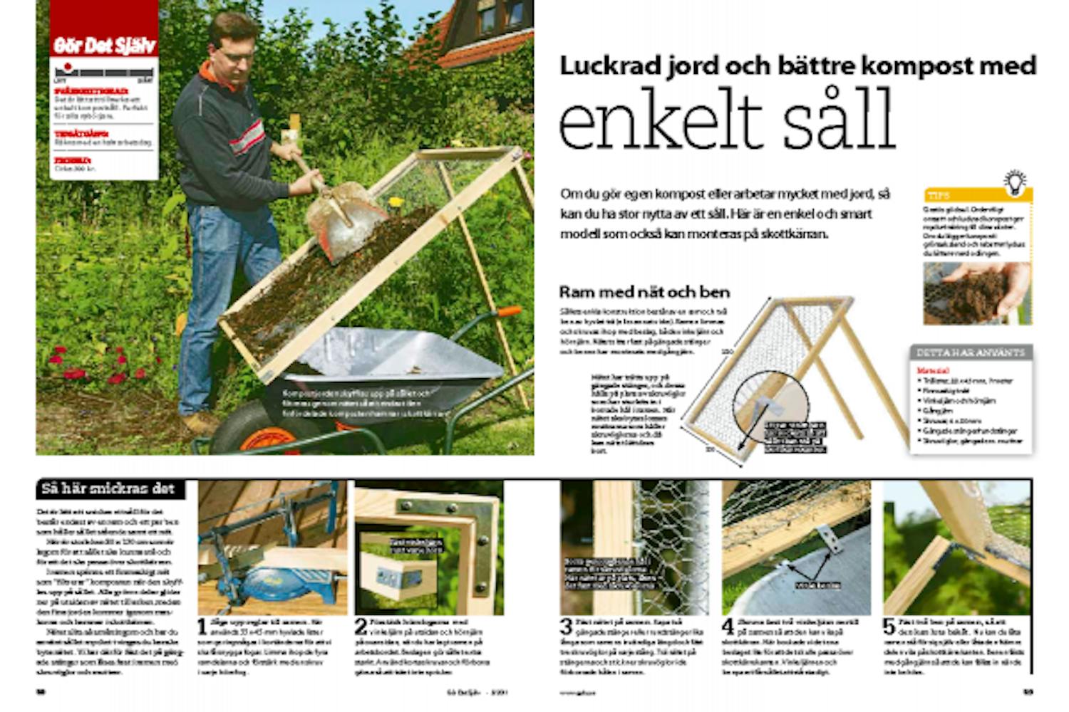 Bygg ett jordsåll – få bra kompost Bygg ett jordsåll – få bra kompost